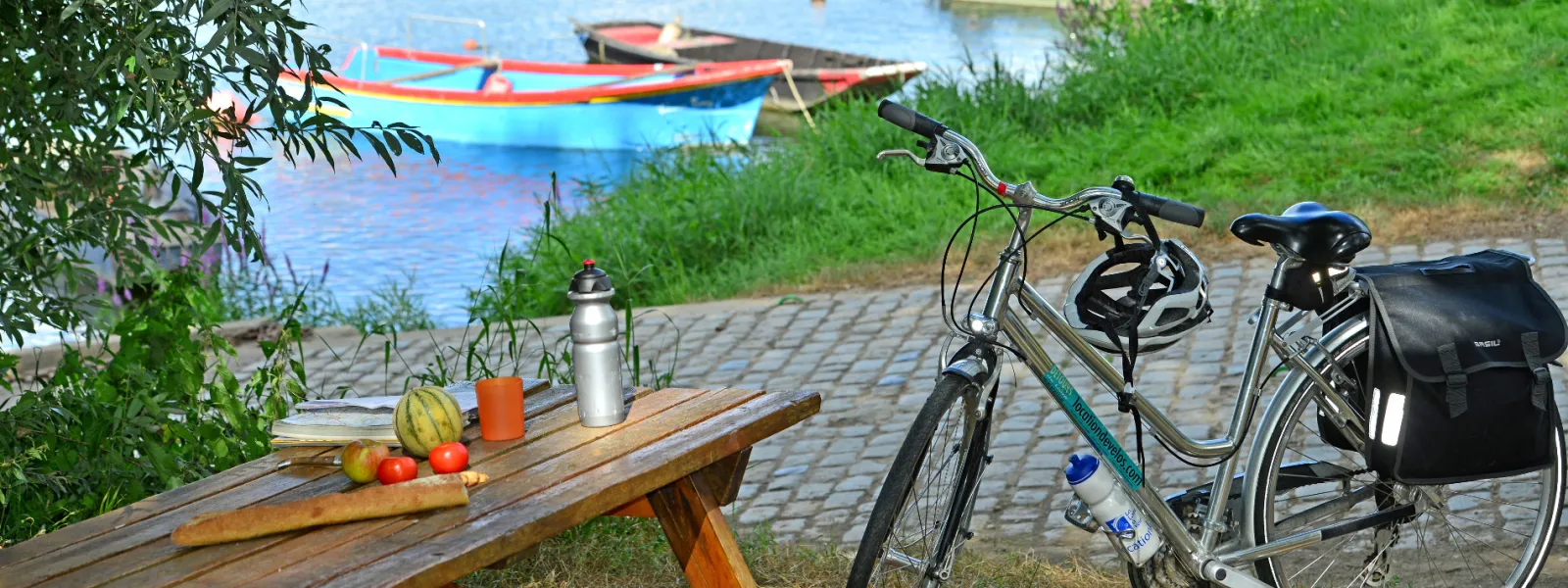Pique-nique à vélo sur les bords de Loire - Champtoceaux
