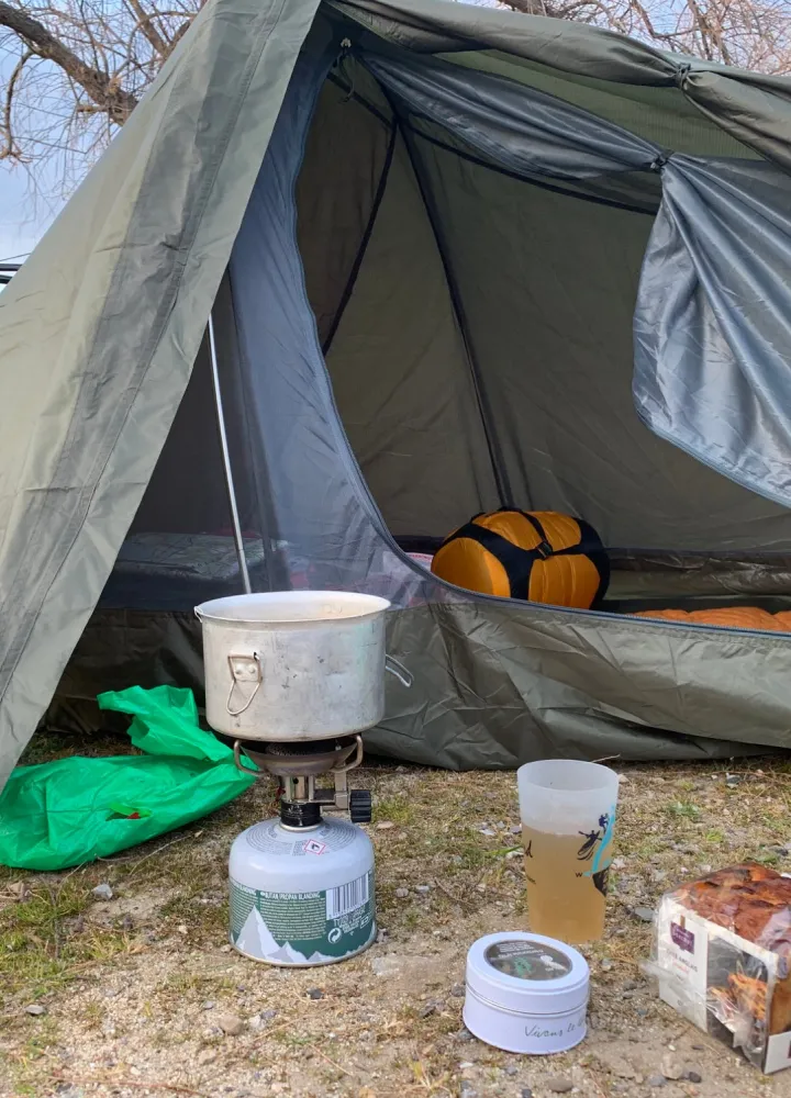 Bivouac sur l'EuroVelo 8