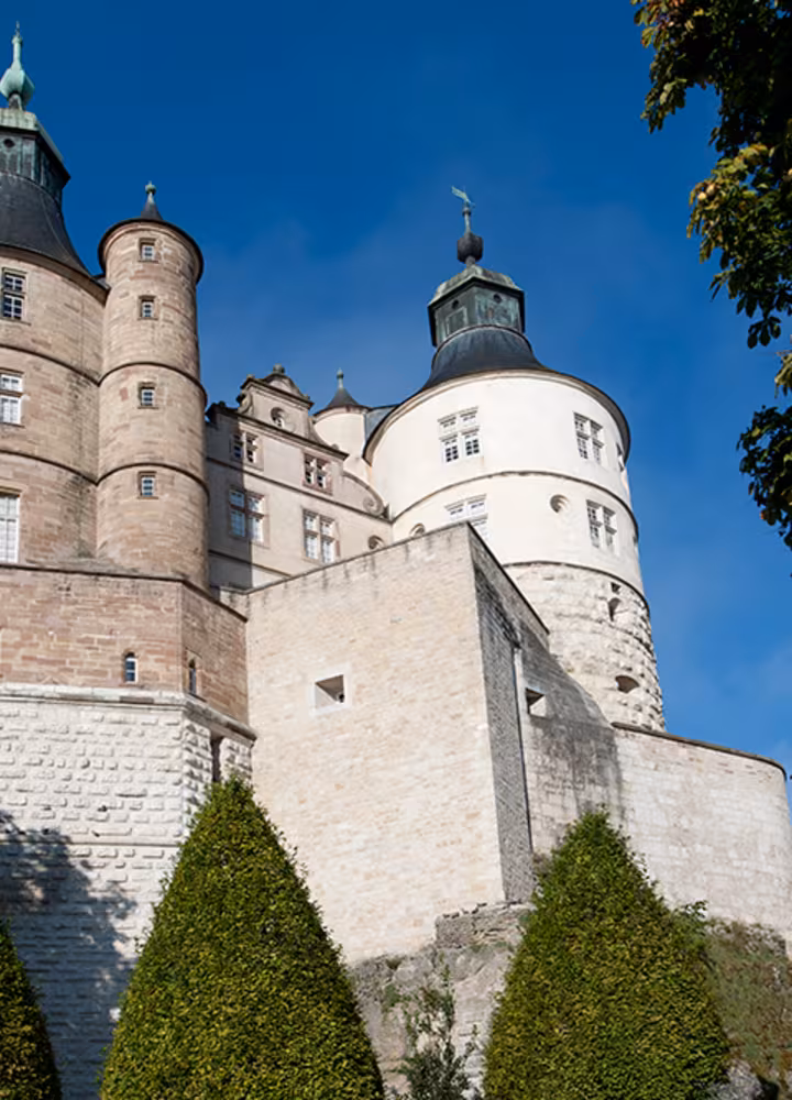 Château de Montbéliard sur l'EuroVelo 6