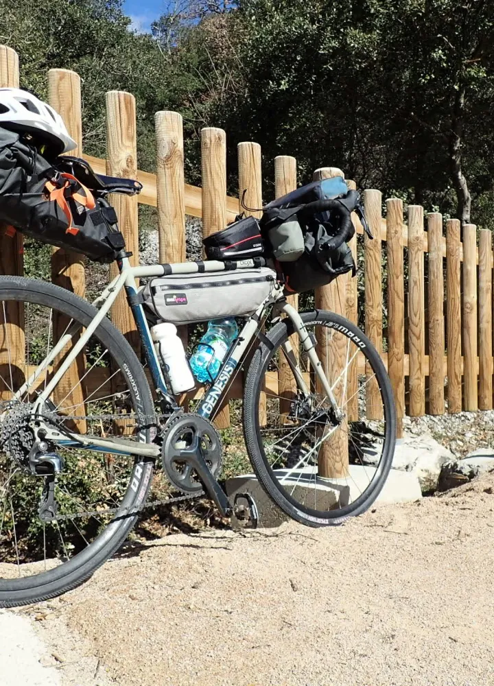 Voyage à vélo en gravel
