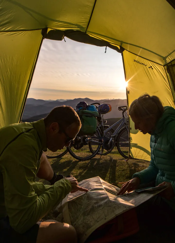 Bivouac dans la montagne basque