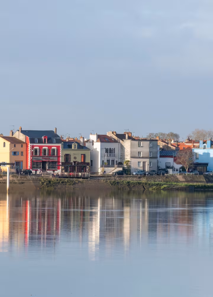 Vue de la Loire et sur Trentemoult