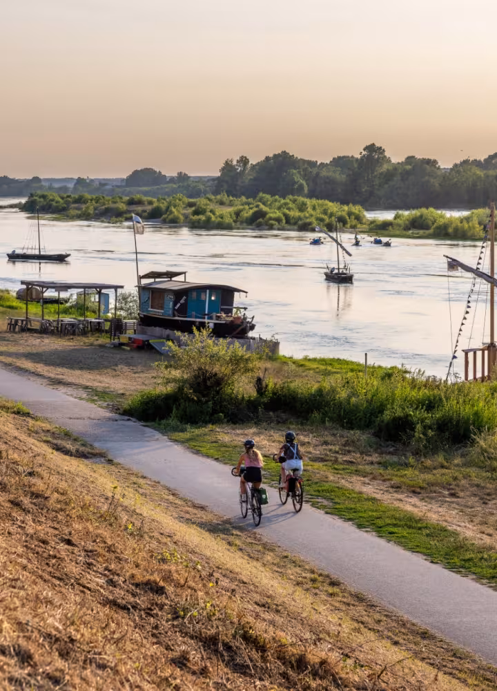 À vélo le long de la Loire à Chaumont-sur-Loire