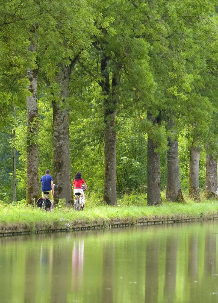 Le canal de Bourgogne à vélo vers La Bussière-sur-Ouche