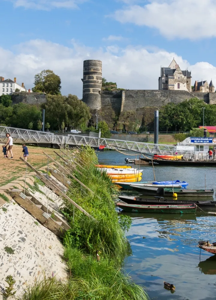 Vue sur le château d'Angers