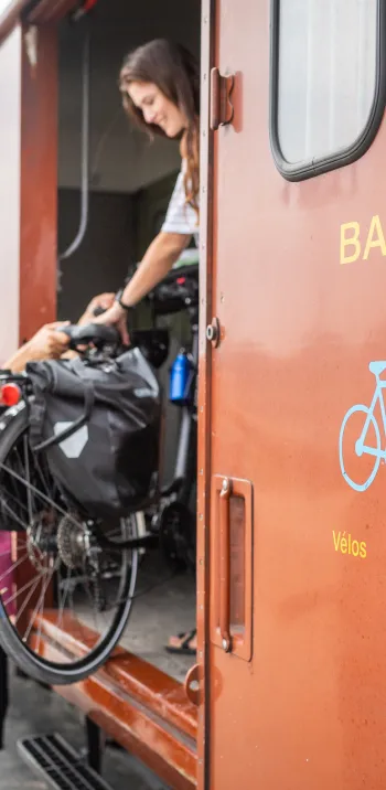 Petit train de la Baie de Somme : emport des vélos