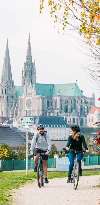 Cyclistes à Chartres