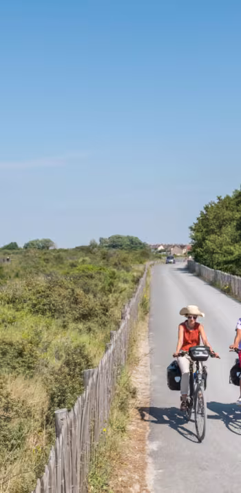 Sur La Vélomaritime à Cayeux-sur-Mer