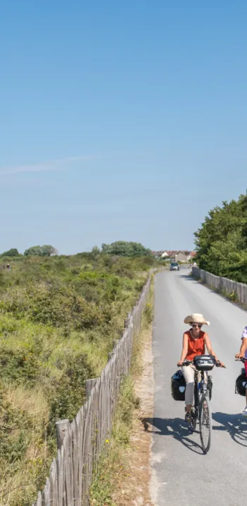 Sur La Vélomaritime à Cayeux-sur-Mer