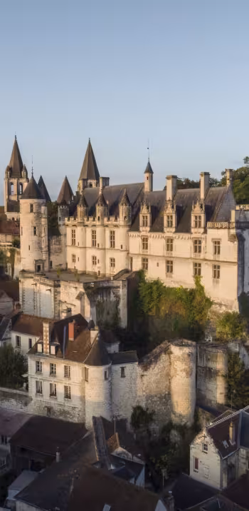 Loches, cité royale vue d'en haut