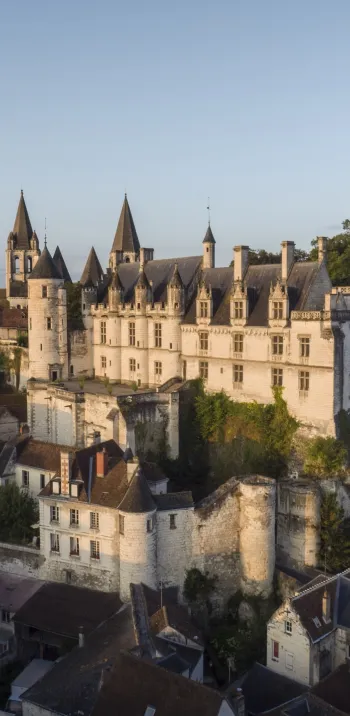 Loches, cité royale vue d'en haut