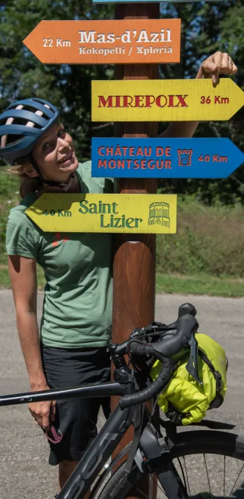 Panneaux touristiques sur La Vélosud
