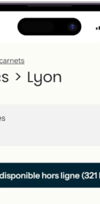 Application France Vélo Tourisme - Mode Hors ligne