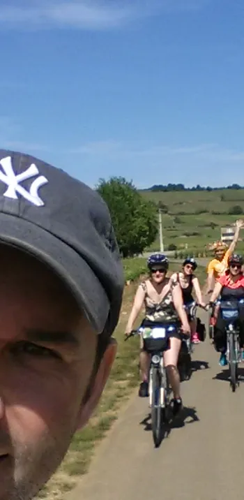 Nicolas et ses amis à vélo