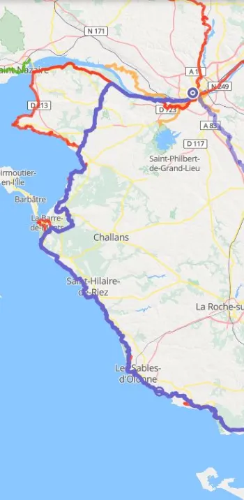 Je cherche le meilleur parcours cyclable d'un point A à un point B