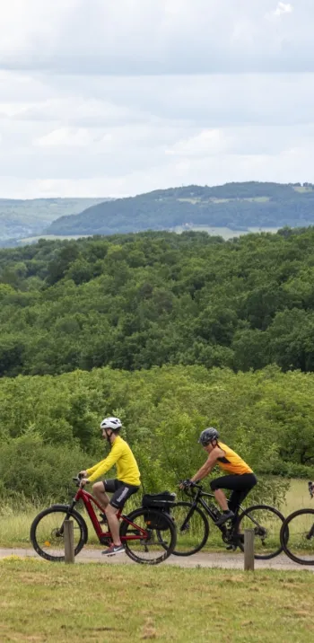 Voyageurs à vélo sur La Vagabonde