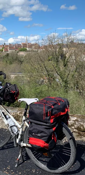 Vue sur Boussac - Tour de Creuse à vélo