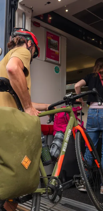 Accès au train avec son vélo