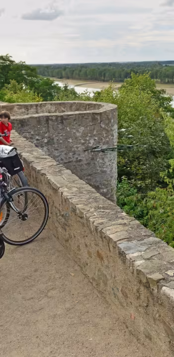 Esplanade du mont Glonne : panorma sur la Loire à Saint-Florent-le-Vieil