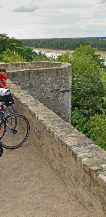 Esplanade du mont Glonne : panorma sur la Loire à Saint-Florent-le-Vieil