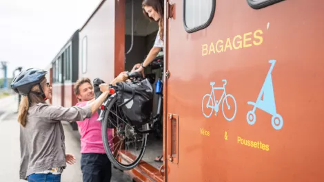 Petit train de la Baie de Somme : emport des vélos