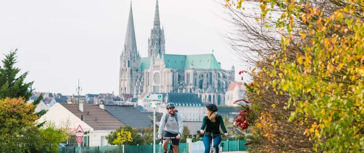 Cyclistes à Chartres