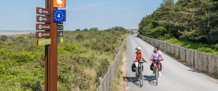 Sur La Vélomaritime à Cayeux-sur-Mer