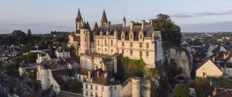 Loches, cité royale vue d'en haut