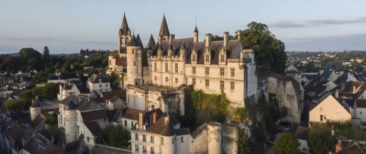 Loches, cité royale vue d'en haut