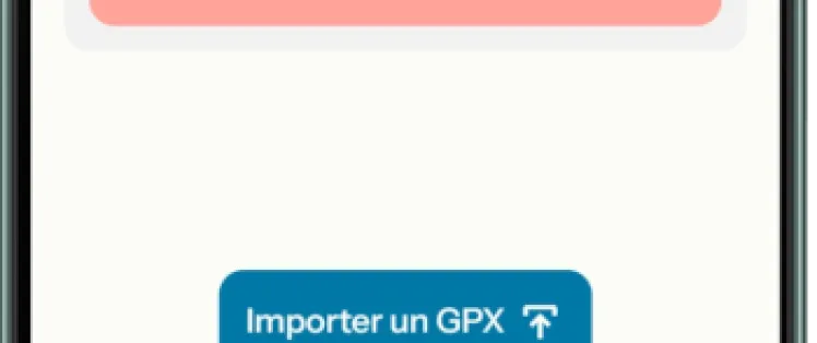 Application France Vélo Tourisme - Importer un tracé gpx
