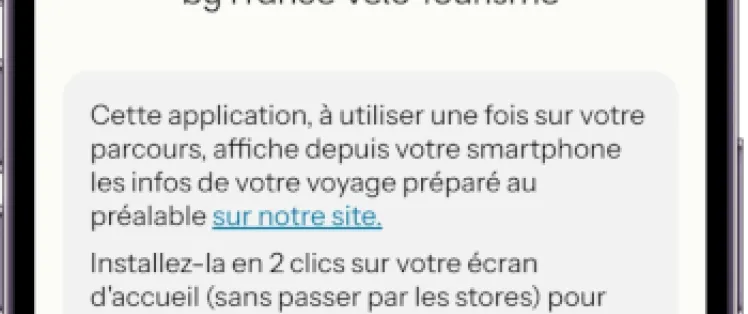 Installer l'application France Vélo Tourisme