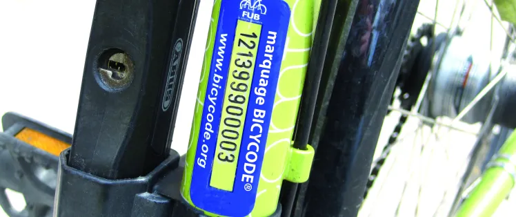 Marquage de votre vélo avec Bicycode