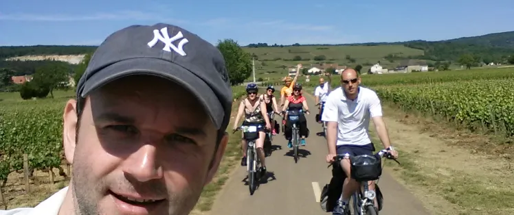 Nicolas et ses amis à vélo