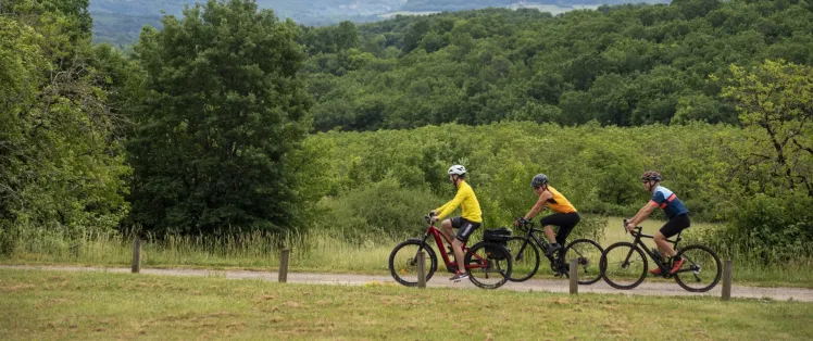 Voyageurs à vélo sur La Vagabonde