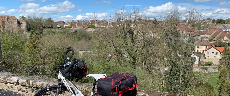 Vue sur Boussac - Tour de Creuse à vélo