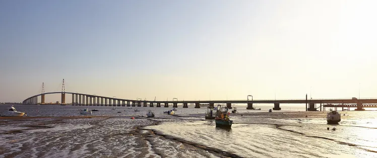 Couché de soleil sur le Pont de St-Nazaire