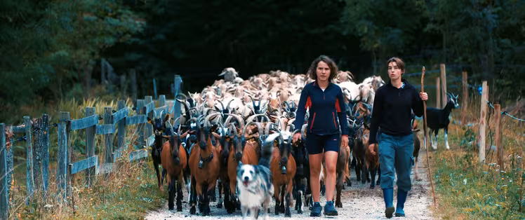 Route des Fromages à vélo - Ferme du Mont Inaccessible - Emeline et Claire