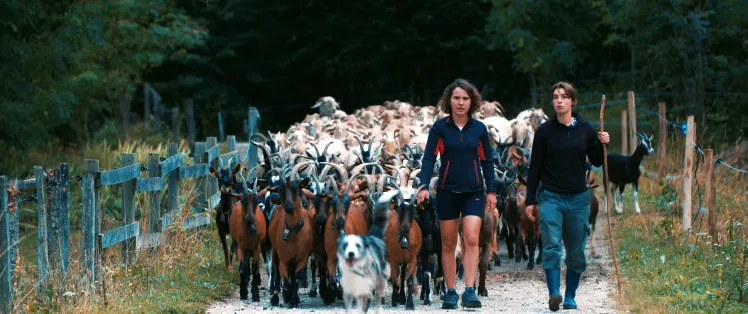 Route des Fromages à vélo - Ferme du Mont Inaccessible - Emeline et Claire