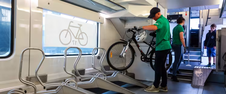 Embarquer son vélo dans le Train Loire à Vélo