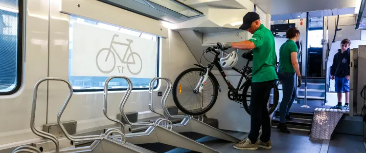 Embarquer son vélo dans le Train Loire à Vélo