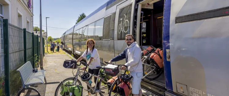 Venir en TER + vélo sur les itinéraires