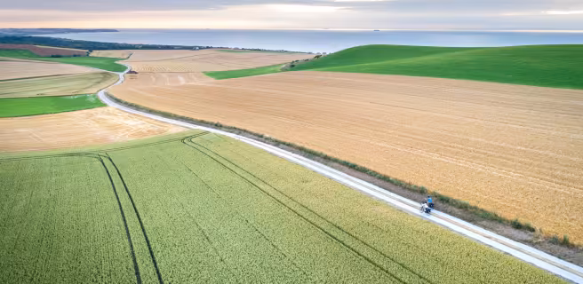 Vers le grand bleu à vélo sur la Côte d'Opale