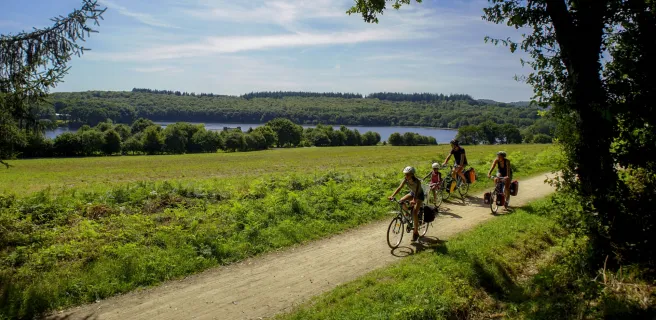 La Vélodyssée en famille autour du lac de Guerlédan