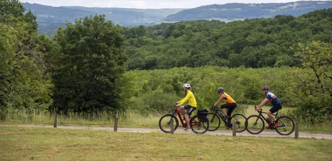 Voyageurs à vélo sur La Vagabonde