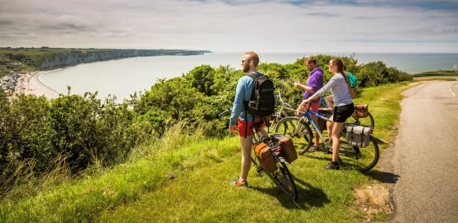 La véloroute du littoral vers Fécamps