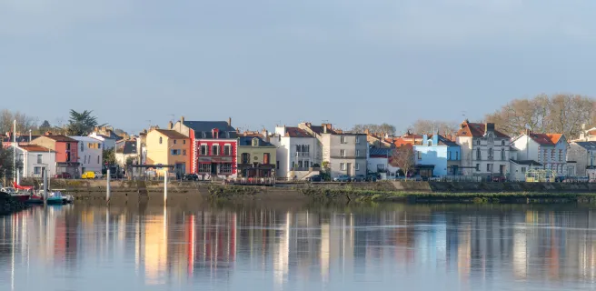 Vue de la Loire et sur Trentemoult