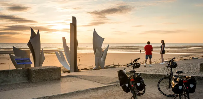 Vélo sur Omaha Beach