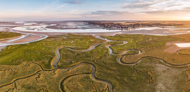 Vue de la baie de Somme depuis en haut