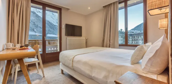Chambre Double vue Mont-Blanc