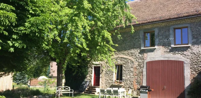 Vue arrivée gîte - Façade Sud